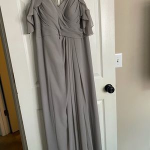 Dove gray formal dress